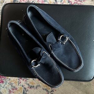 Salvatore Ferragamo Dark Blue Loafers